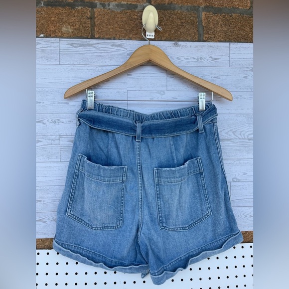 AMO Shorts Blue Finder Keepers Paperbag Denim Women size 27 - Picture 6 of 13